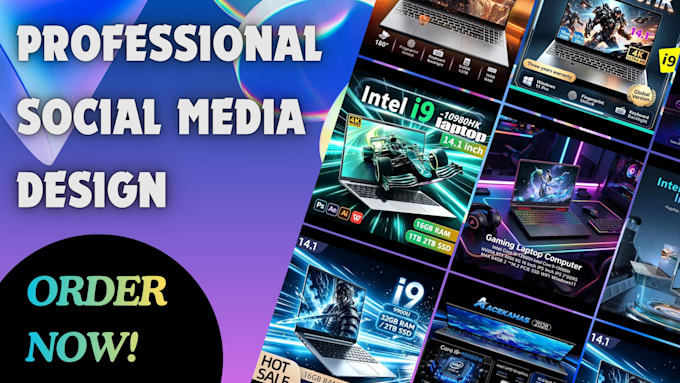 design professional social media designs for your brand