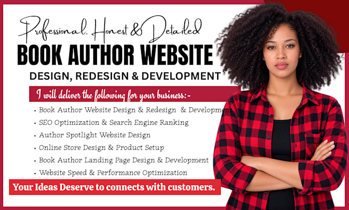 do book author website author landing page ebook website author spotlight