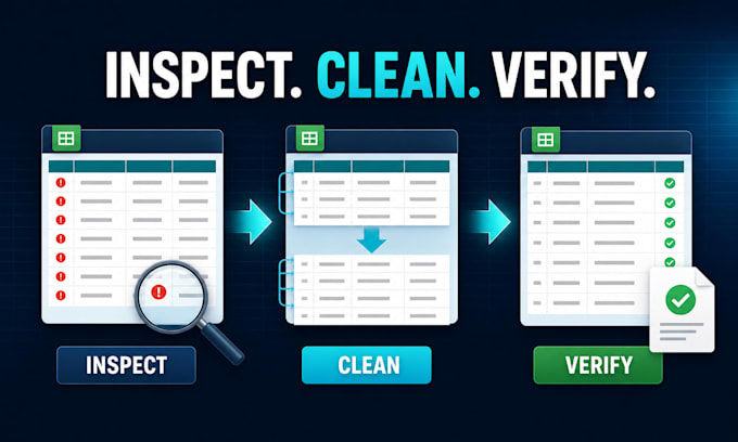 clean, deduplicate and validate your excel or CSV