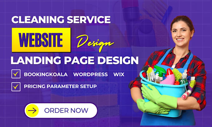 build office and house cleaning website with bookingkoala pricing parameter setu
