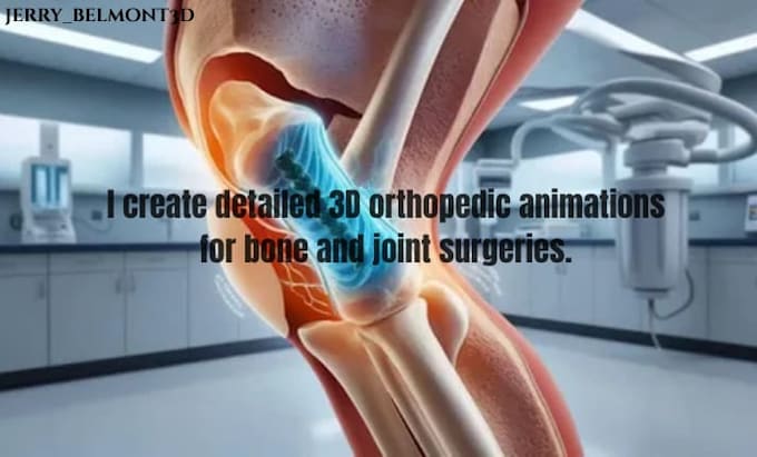 create detailed 3d orthopedic animations for bone and joint surgeries