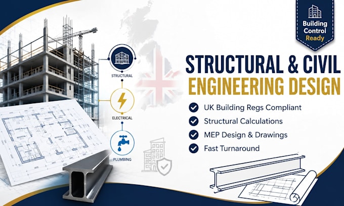 be your structural, civil engineering design plans, UK building regulations