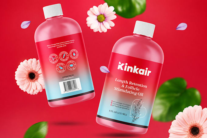 design german product label, supplement label, bottle and pouch packaging design
