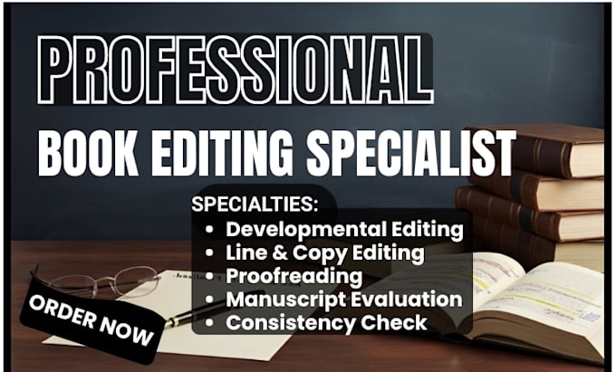edit and proofread your manuscript for clarity flow and formatting