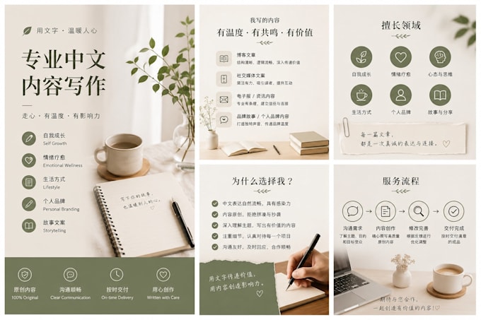 write engaging mandarin astrology and spiritual content