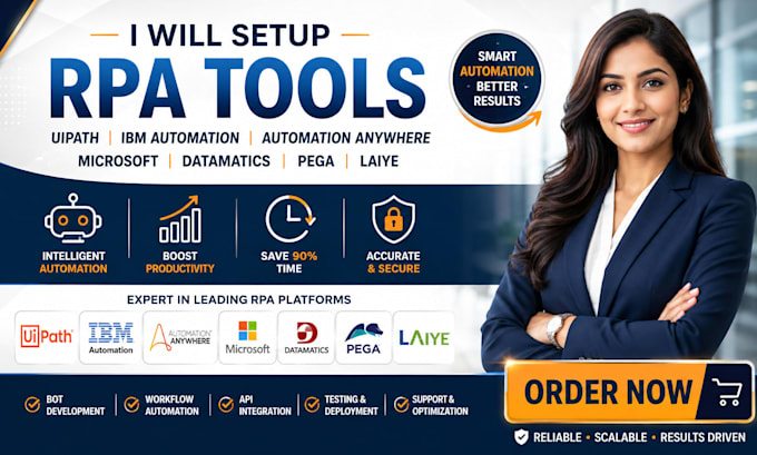 setup rpa tools uipath IBM automation anywhere microsoft datamatics pega laiye