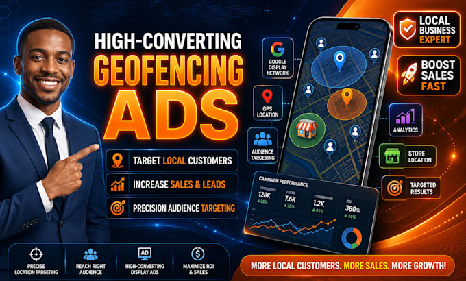 setup high converting geofencing ads to target local customers, boost sales