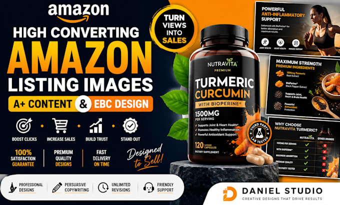 create high converting amazon lisitng images, a plus content, amazon ebc