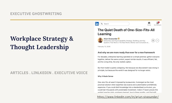 ghostwrite workplace strategy thought leadership