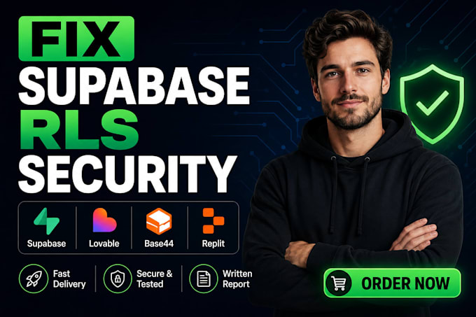 fix supabase rls security in your lovable base44 vibe coded app