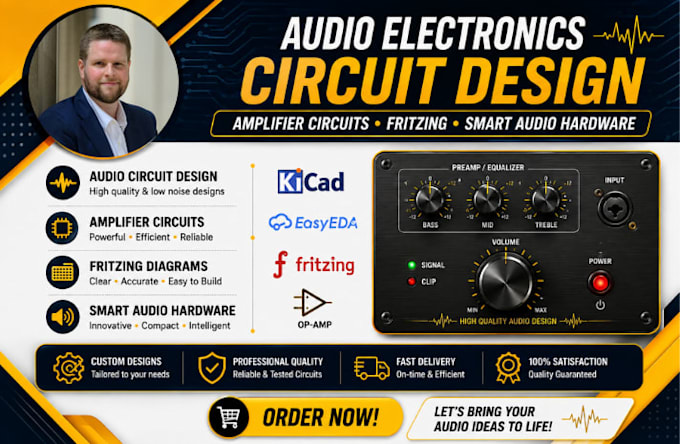 do audio electronics circuit, amplifier circuit, fritzing,smart audio hardware