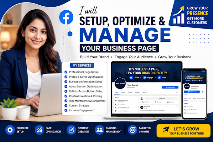setup, manage, and grow your facebook page