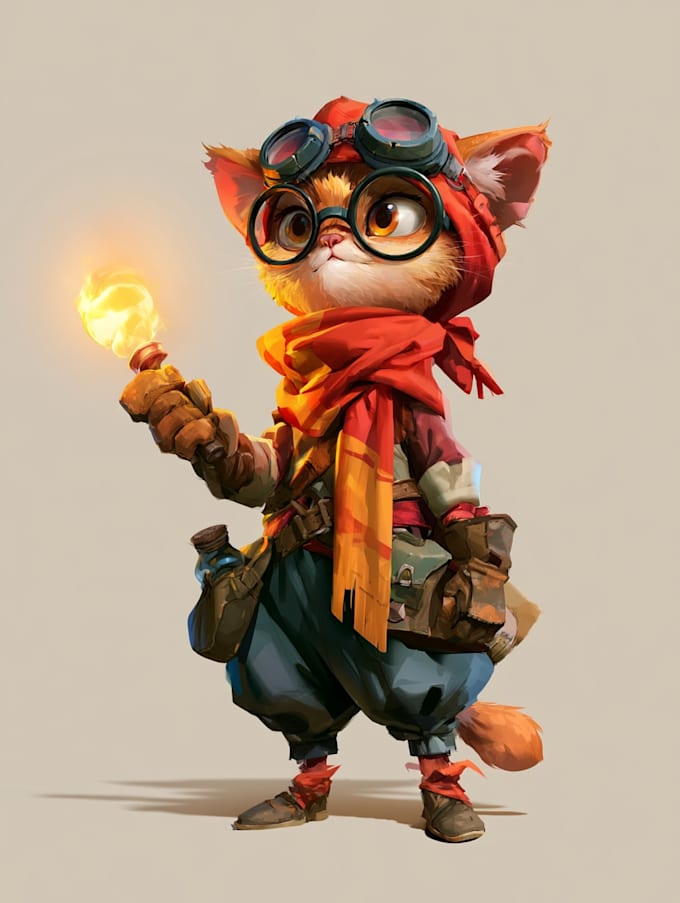 draw 2d game character illustration