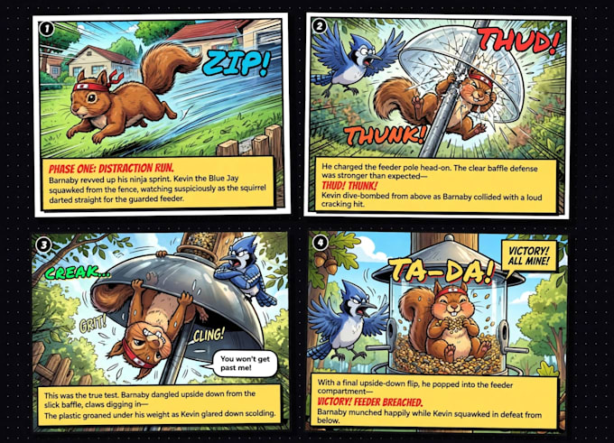 draw and color your cartoon strip