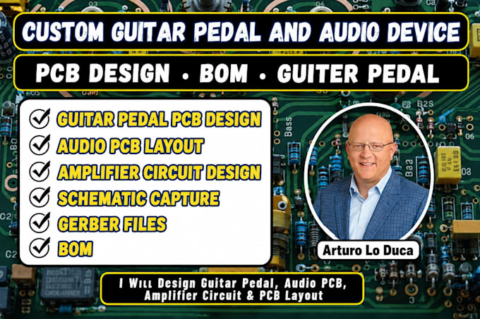 design guitar pedal audio pcb amplifier circuit pcb layout