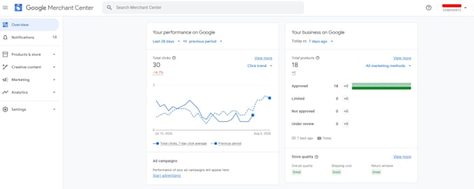 fix google merchant center misrepresentation and suspension