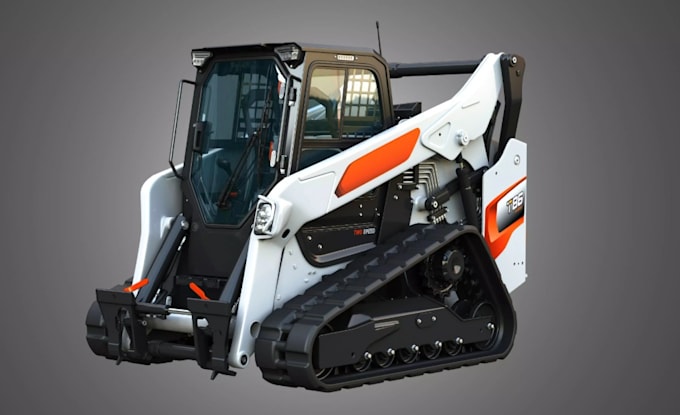 model 3d harvester for farming simulator, compact track loader, 3d excavator mod