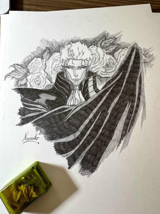 create a custom traditional pencil artwork
