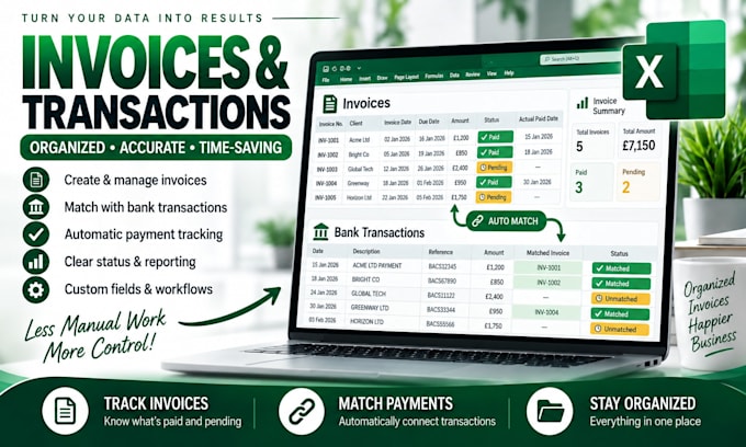 build automated excel spreadsheets, trackers, and dashboards