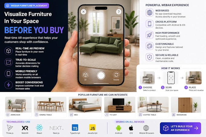 develop webar ecommerce websites for furniture