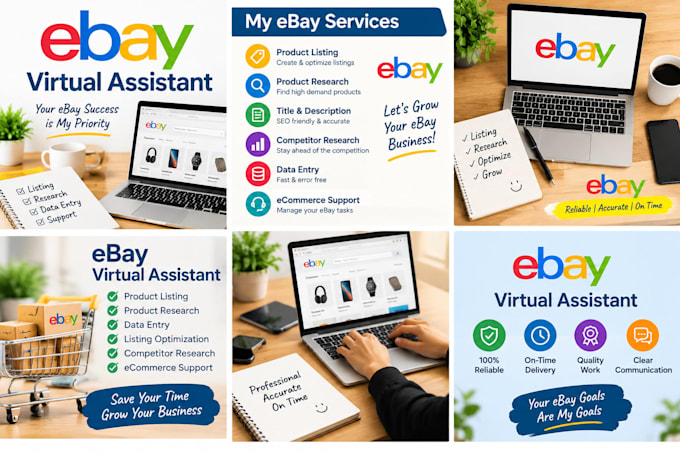 be your professional ebay virtual assistant or  research