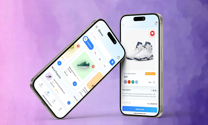 design mobile app ui ux, mobile app design, figma website ui ux design
