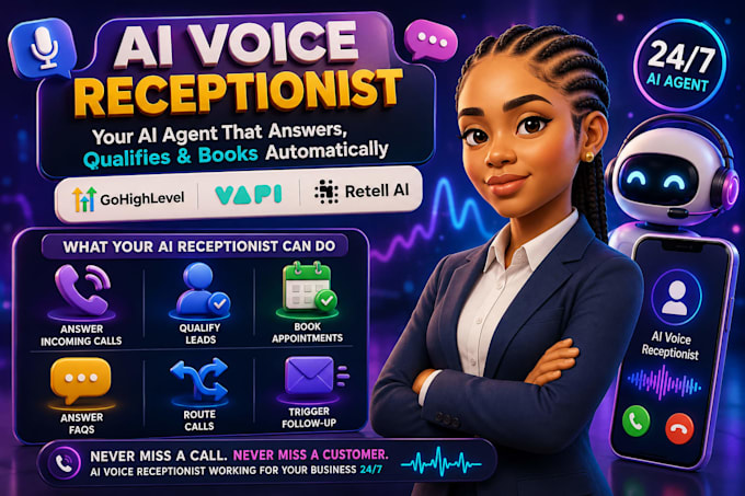 build ai voice receptionist with gohighlevel, vapi and retell ai