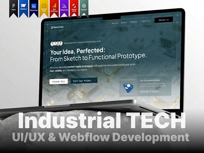 design and develop high converting webflow landing page