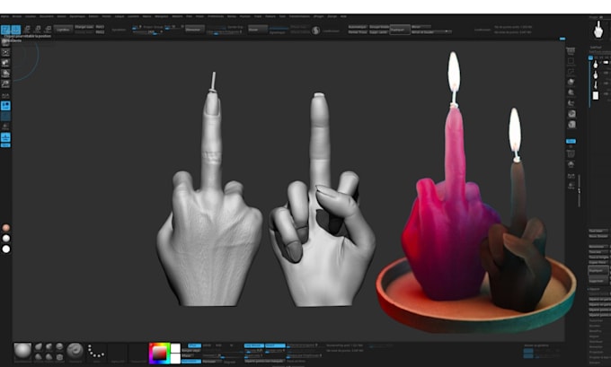 create custom 3d silicone mold, candle, plastic injection mold, slip casting