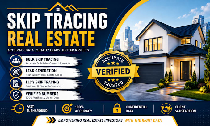provide bulk real estate skip tracing services using tloxp