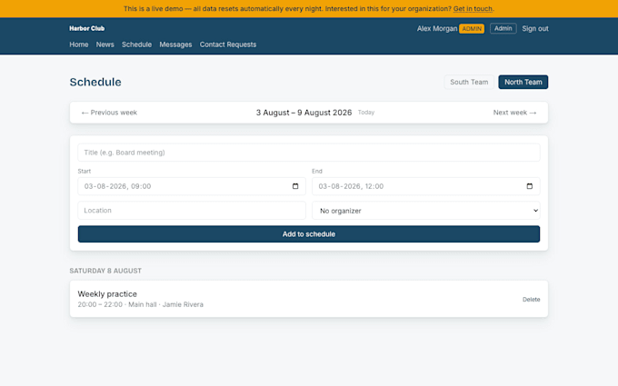 build a self service member portal