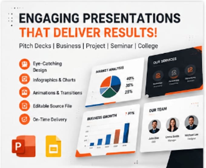 create professional powerpoint presentations for students and businesses