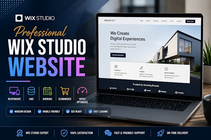 design wix studio website, cms, booking system and wix website development