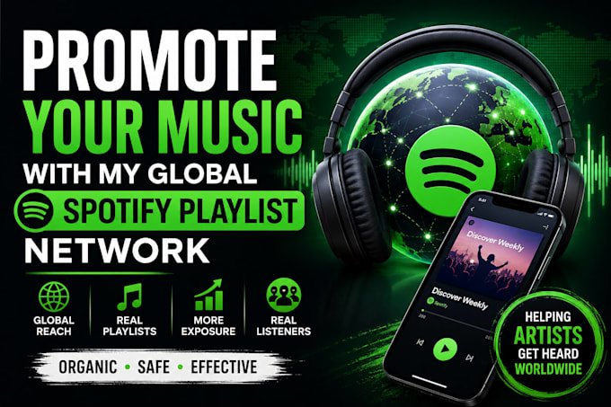 promote your music with my global playlist network