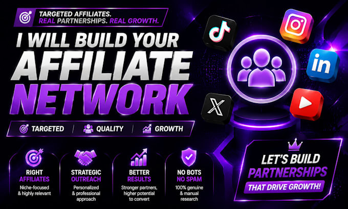 build a targeted affiliate network to scale your affiliate program and sales