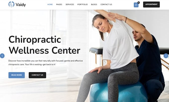 design wix chiropractor website physiotherapy website physical therapy website