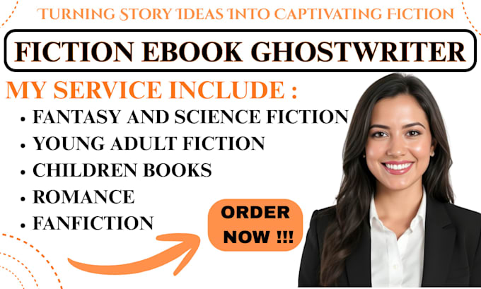 ghostwrite your fiction ebook professionally