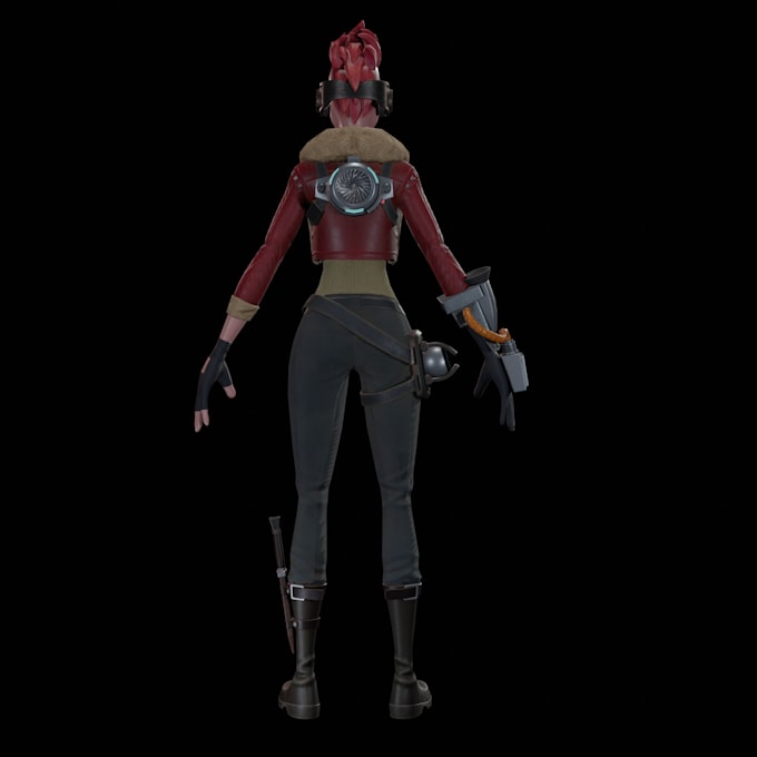 create 3d fortnite character ue5 game character rigged game assets, nsfw model