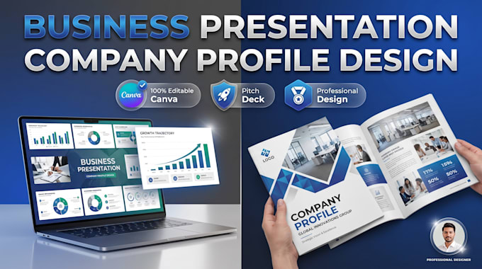 design a professional business presentation and pitch deck