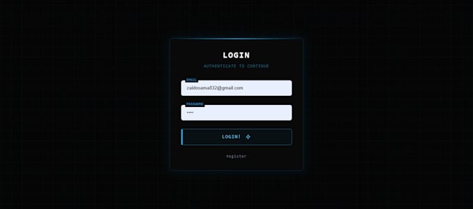 build a secure full stack login system with user dashboard