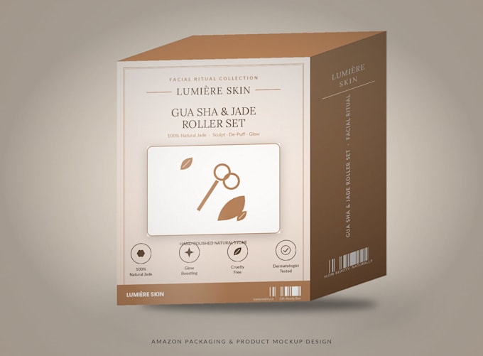 design premium amazon product packaging and 3d mockups