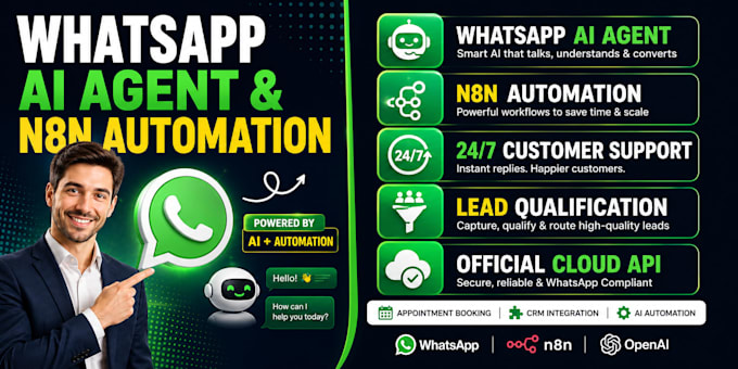 build whatsapp ai agent for lead qualification using n8n and cloud api