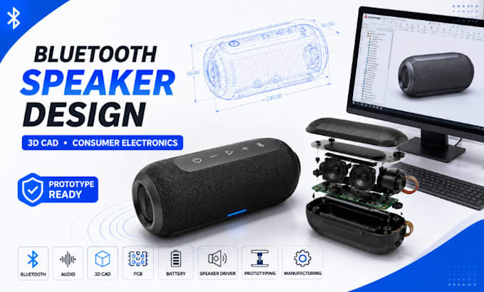 bluetooth speaker design and consumer electronics product cad development