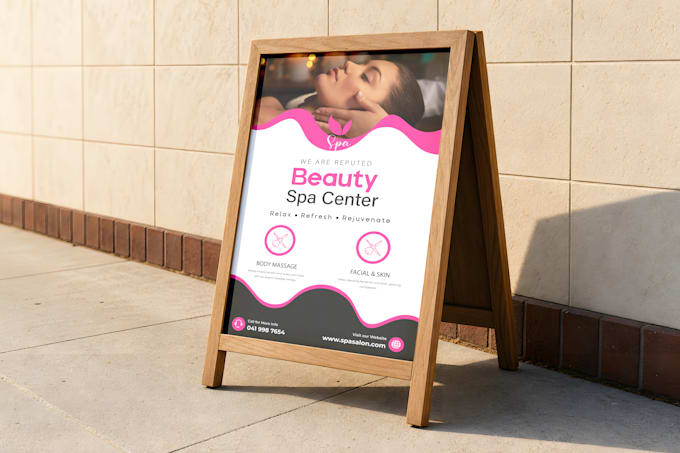 do custom a frame sign and any signage design