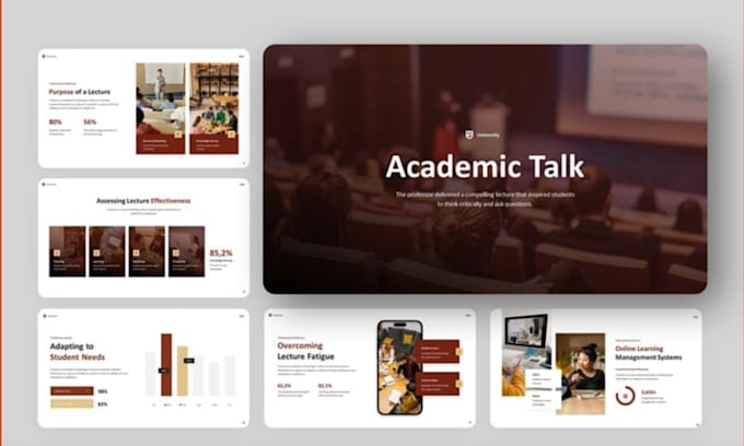 design academic presentation, thesis defence redesign powerpoint lecture slides