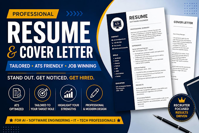 write a professional resume and cover letter that gets noticed