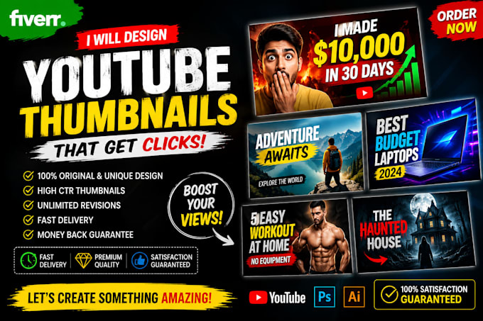 youtube thambnail graphic design