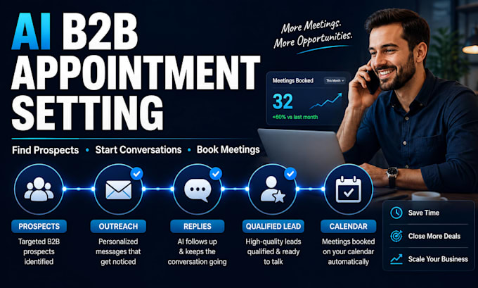 book qualified b2b appointments using ai outreach and follow ups