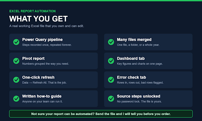 automate your excel reports with power query in one click
