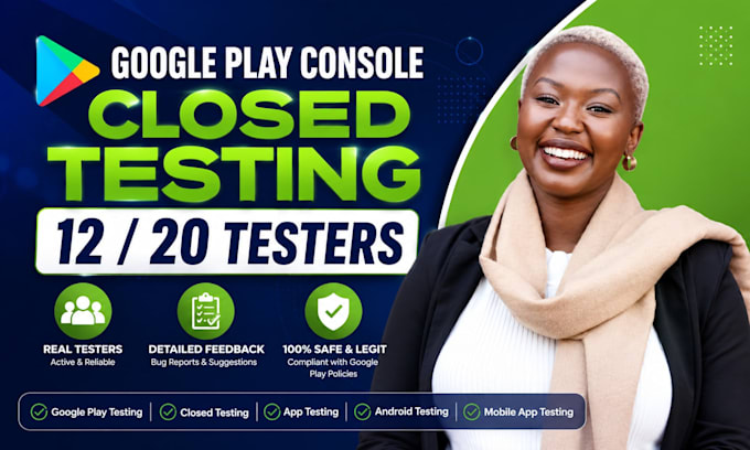 provide 20 testers 12 testers google play console closed testing mobile app test